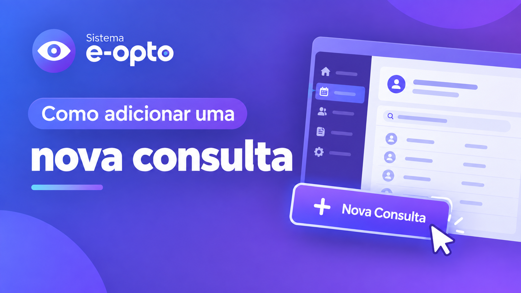 Capa: cadastrar nova consulta